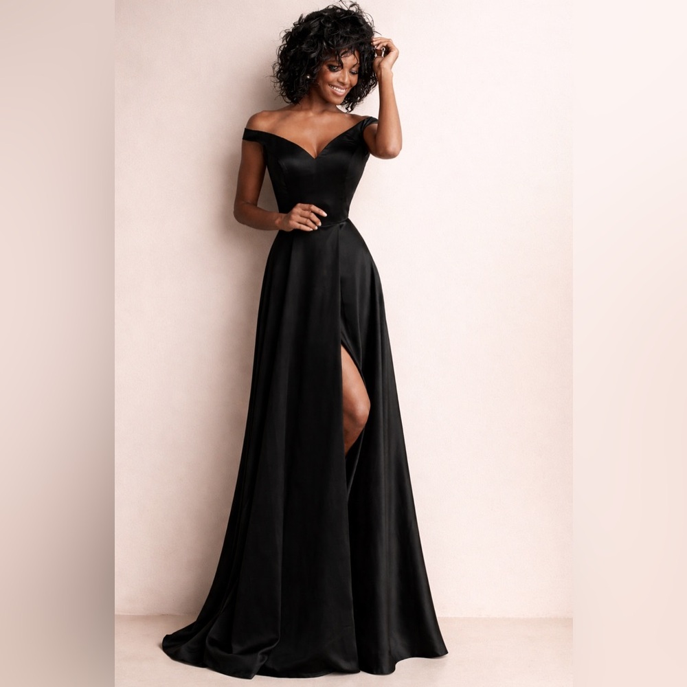 JVN Black Backless Dress